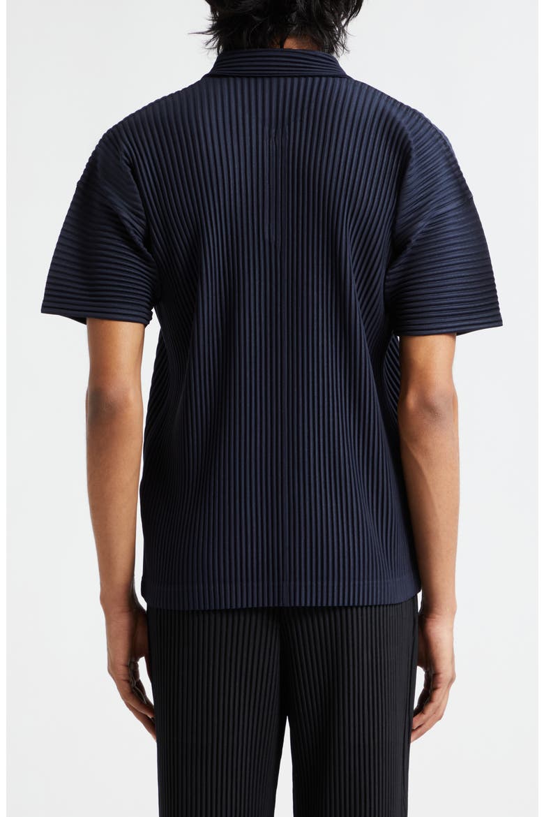 PLEATS PLEASE ISSEY MIYAKE ポロシャツ 半袖 ネイビー Homme Plissé Issey Miyake Basics Pleated Polo (Men) | Nordstrom