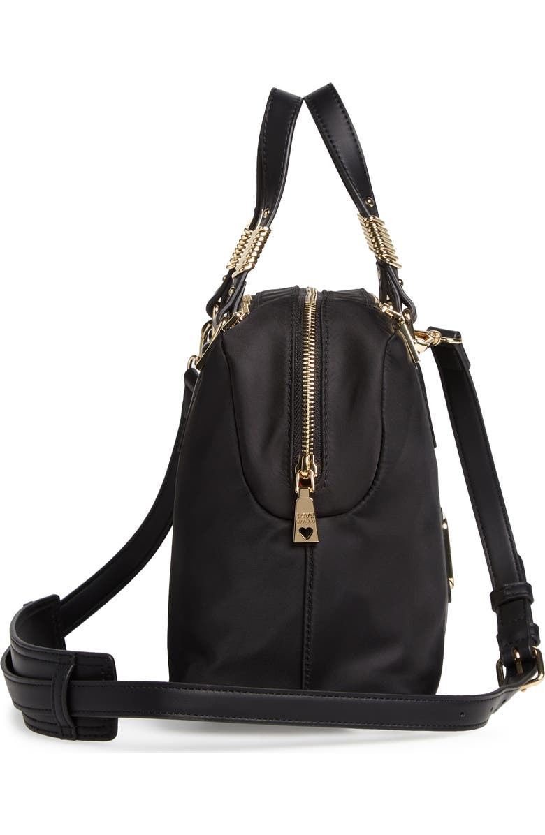 Love Moschino Nylon Satchel, Alternate, color,