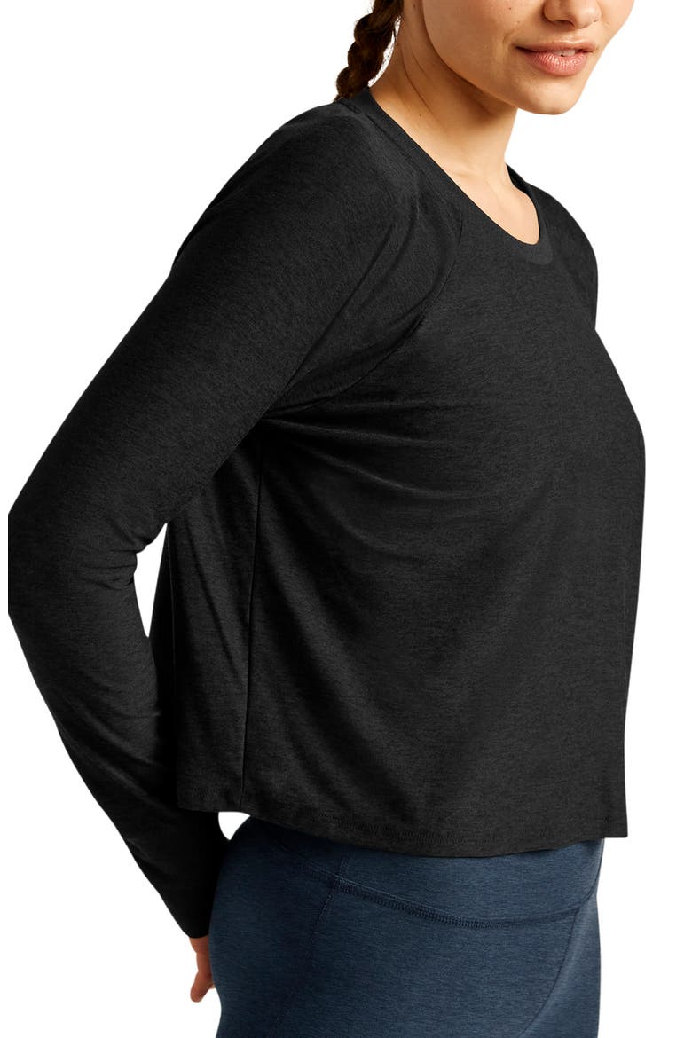 Featherweight Long Sleeve T-Shirt, Alternate, color, DARKEST NIGHT