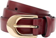 Kate Spade New York 25mm Leather Slide Buckle Belt
