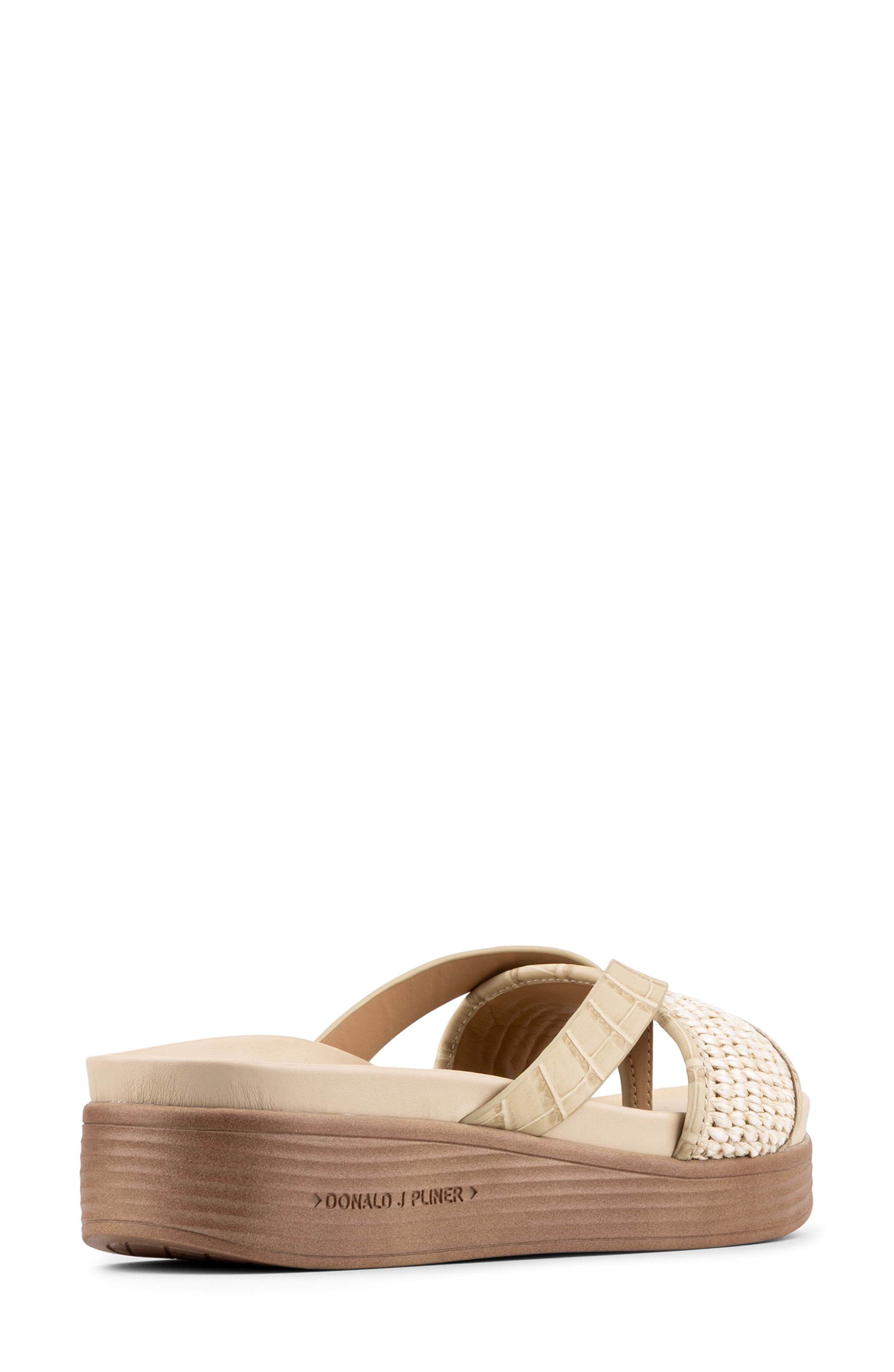 Donald Pliner Farrahst Platform Wedge Sandal, Alternate, color, Almond