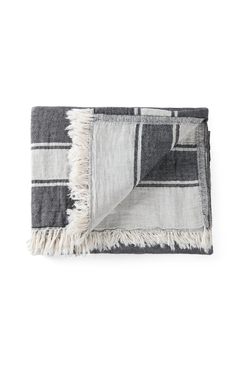 Olive & Linen Summer Double Sided Throw, Alternate, color, 