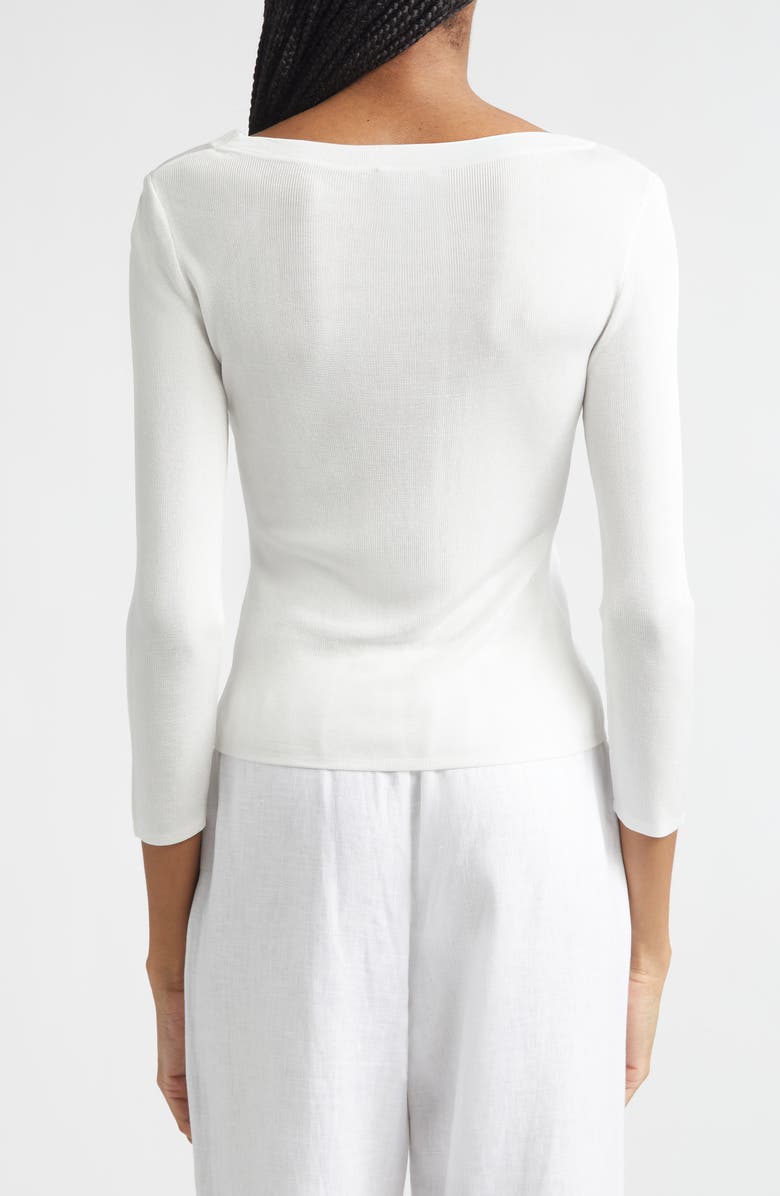 POSSE Aimee Knit Boat Neck Top, Alternate, color, Ivory