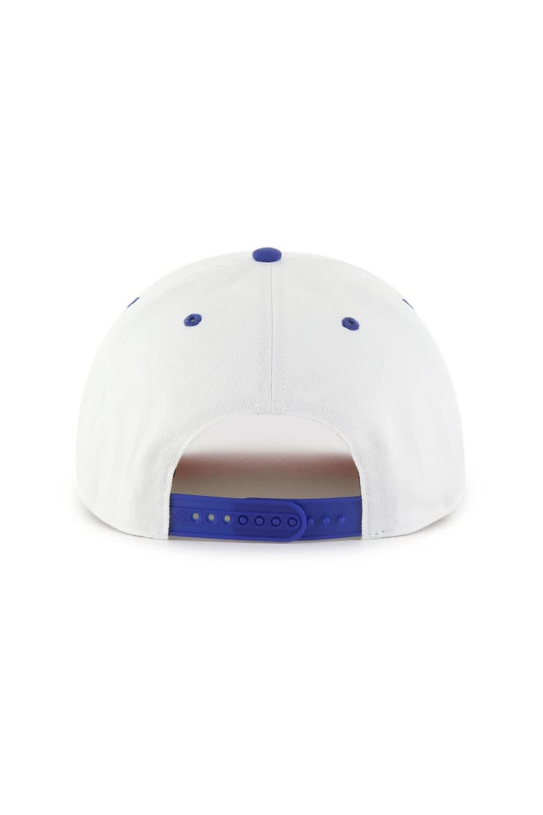 Men's '47 White/Royal Buffalo Bills Roscoe Two-Toned Hitch Adjustable Hat, Alternate, color, White