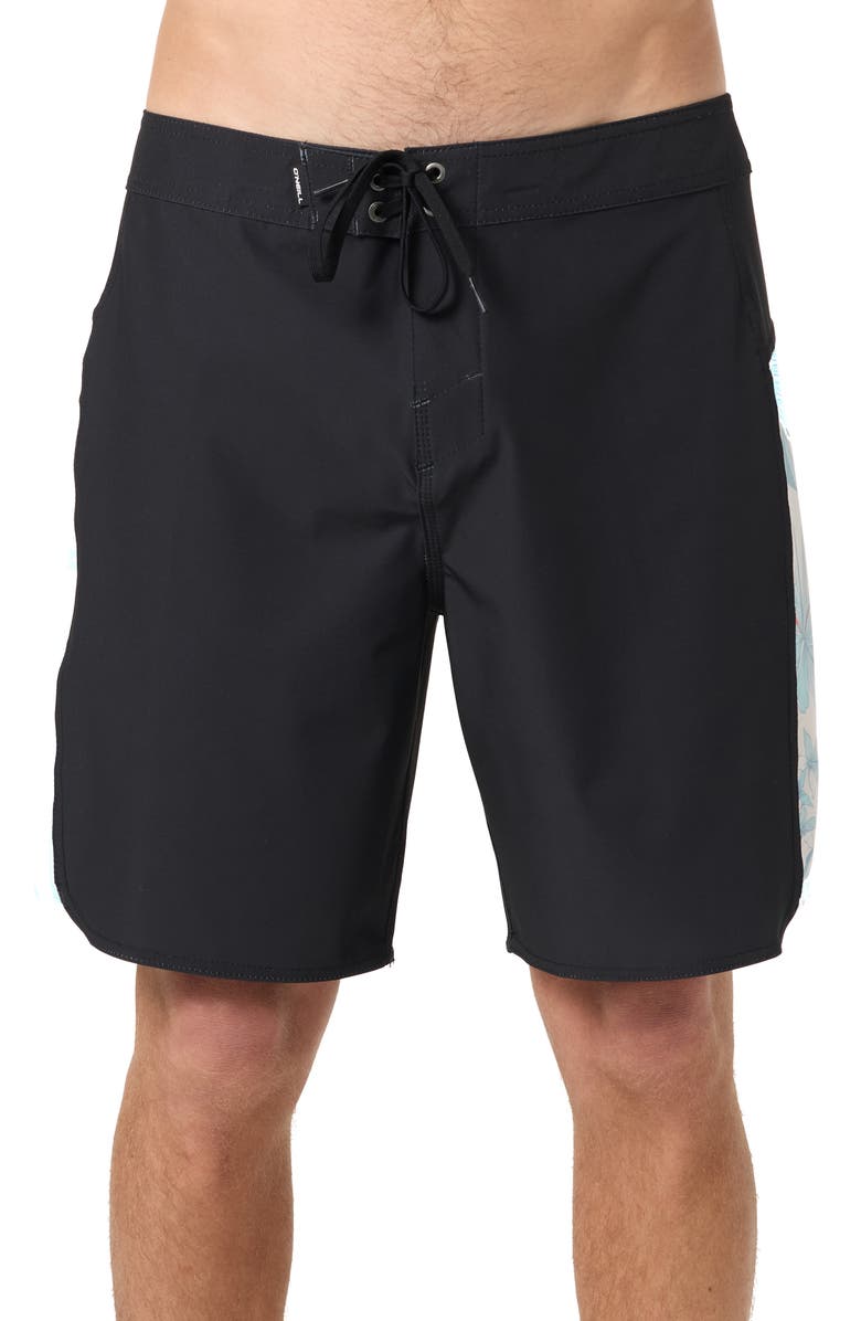 O'Neill Hyperfreak Tech Panel Board Shorts, Main, color, Black