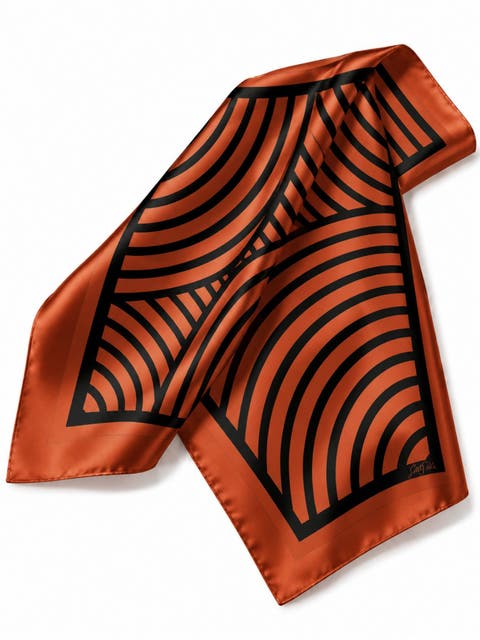 Printed Square Silk Scarf