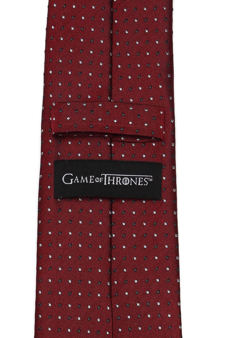 Targaryen Dragon Sigil Silk Tie, Alternate, color, RED