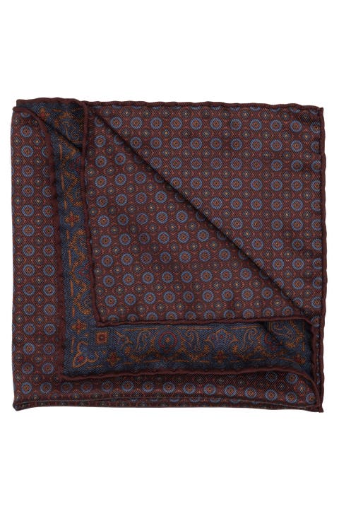 Lario - Double Sided Silk Pocket Square for Men