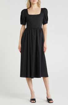 WAYF Short Sleeve Midi Dress