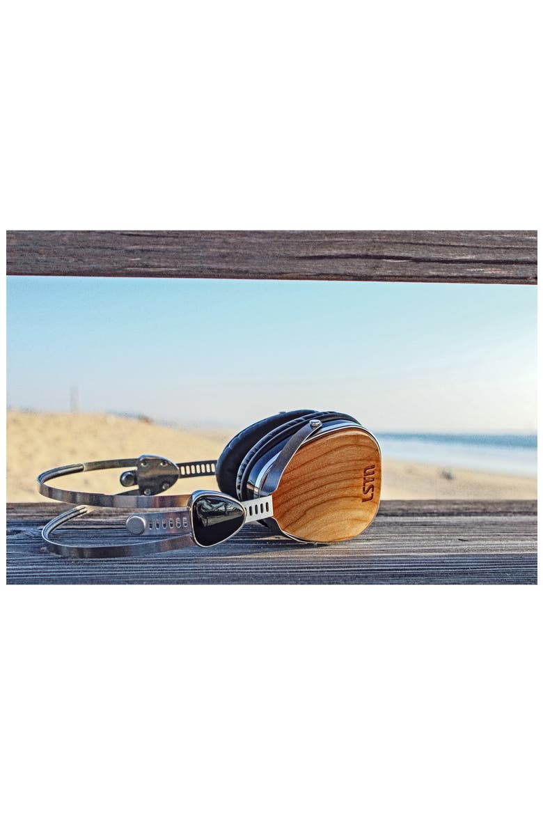 'Troubador' Beech Wood Headphones, Alternate, color, BEECH