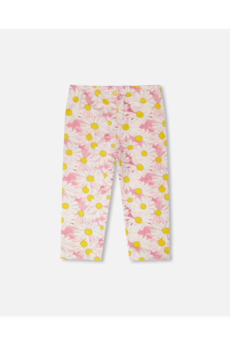 Jersey Daisies Capri Leggings, Alternate, color, Pink Printed Daisies