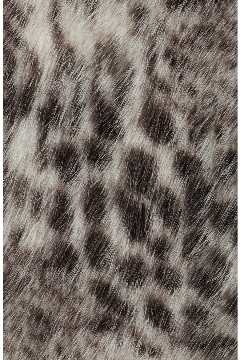 Abstract Leopard Faux Fur Coat, Alternate, color, LEOPARD