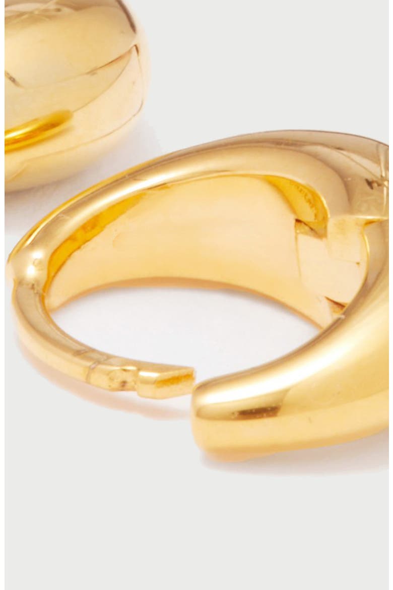 Mini Pebble Hoop Earrings in Gold, Alternate, color, Gold