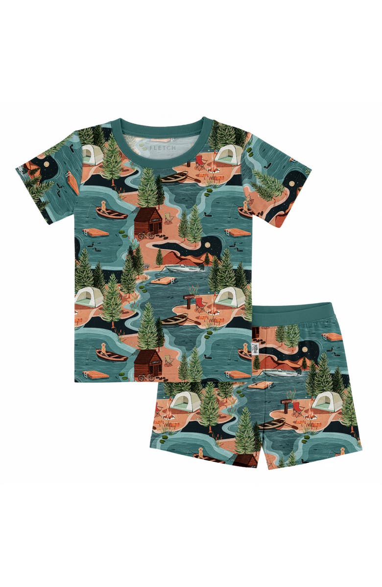 Fletch Lake Days 2 Piece Shorts Set, Main, color, Teal