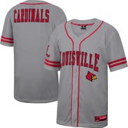 COLOSSEUM Men's Colosseum Gray Louisville Cardinals Free Spirited Baseball Jersey