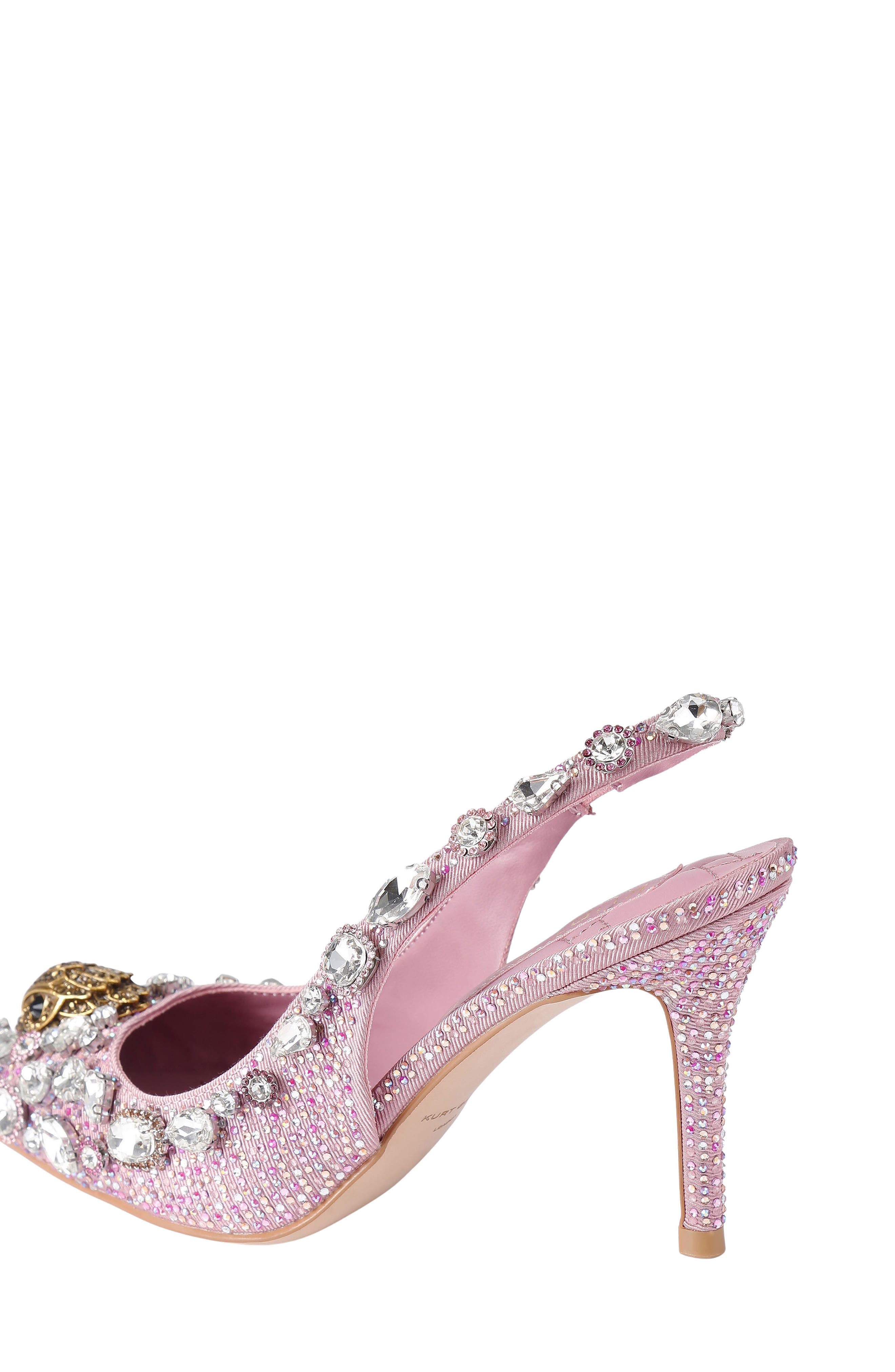 Kurt Geiger London Belgravia Pointed Toe Slingback Pump, Alternate, color, Light/ Pastel Pink