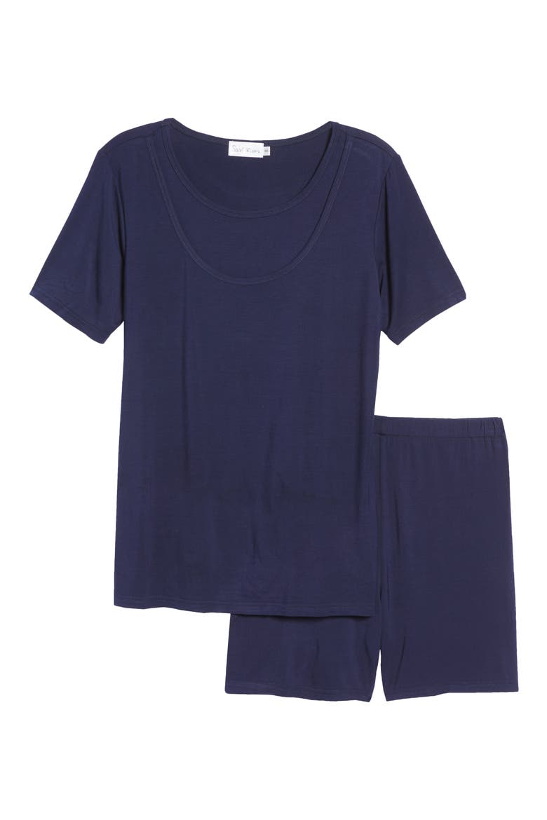 Lima Maternity/Nursing Pajamas, Alternate, color, NAVY