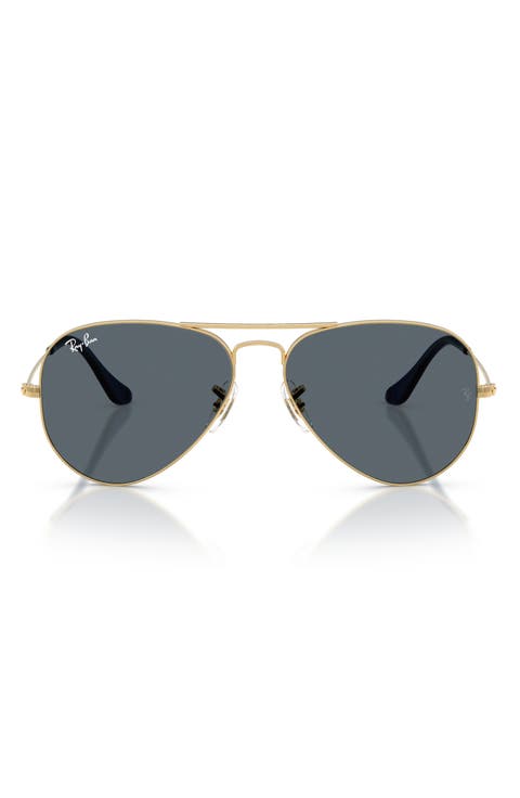 58mm Aviator Sunglasses