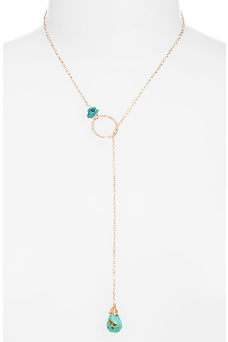 Gwyneth Semiprecious Toggle Necklace, Alternate, color, GOLD FILL