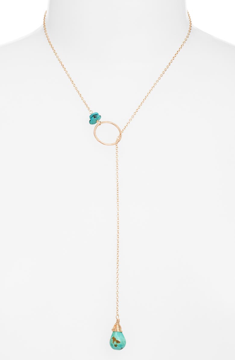 Nashelle Gwyneth Semiprecious Toggle Necklace, Alternate, color, Gold Fill
