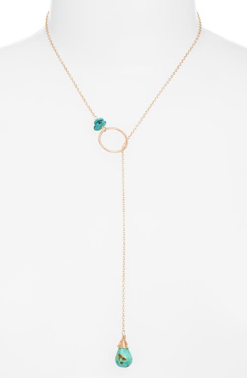 Nashelle Gwyneth Semiprecious Toggle Necklace In Gold