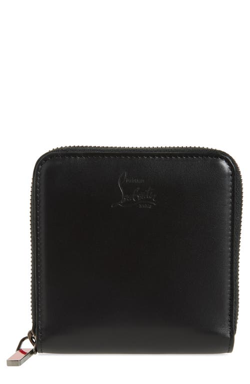 Christian Louboutin Kypi Leather Zip Wallet In Black