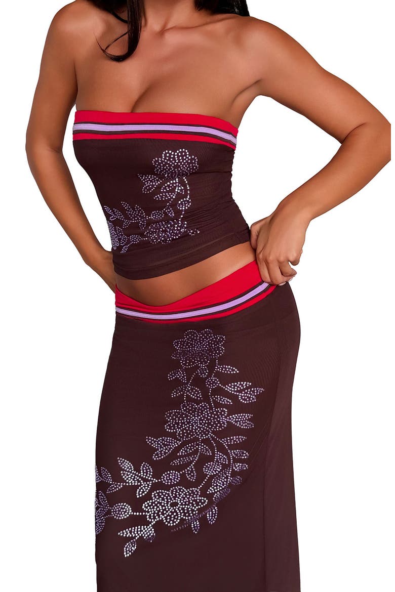 Serah Strapless Tube Top, Alternate, color, CHOCOLATE