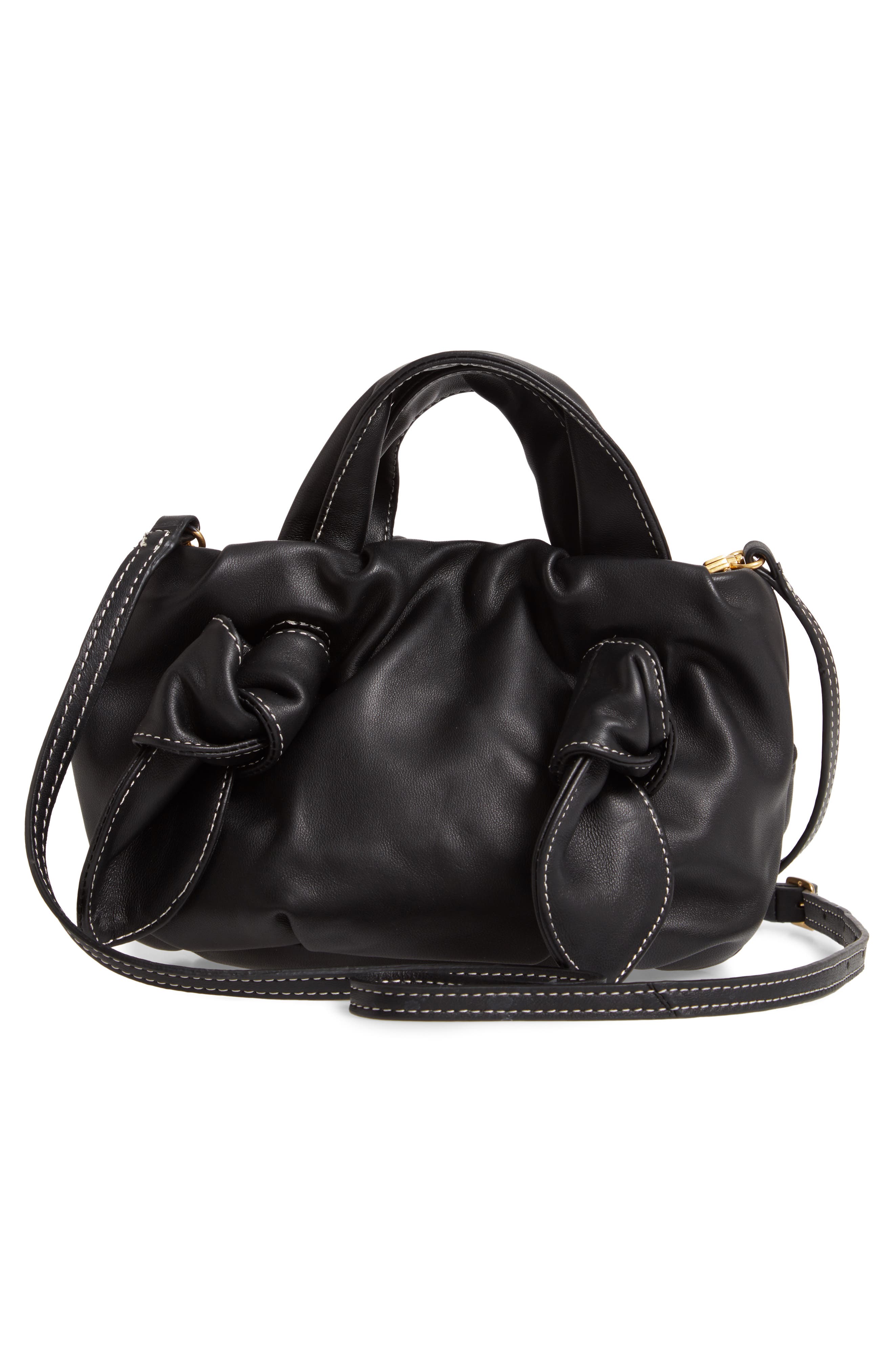 STAUD Ronnie Leather Crossbody Bag, Alternate, color, 