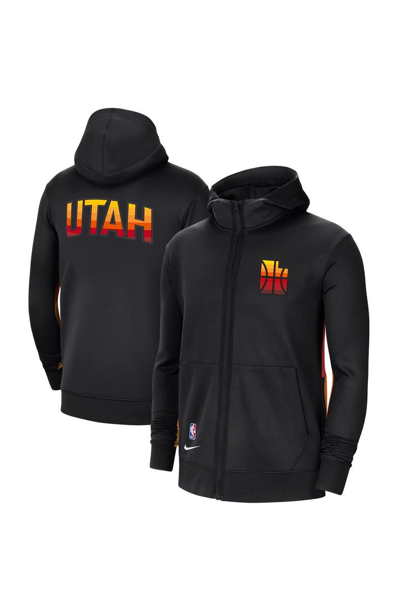 Nike Men's Nike Black Utah Jazz 2020/21 City Edition Showtime Performance Full-Zip Hoodie, Main, color, 