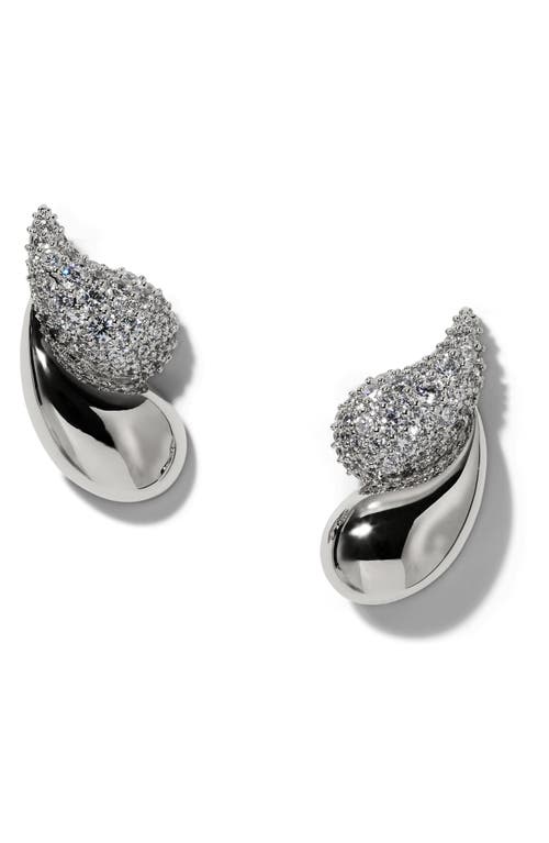 Nadri Pisa Cubic Zirconia Stud Earrings In Metallic