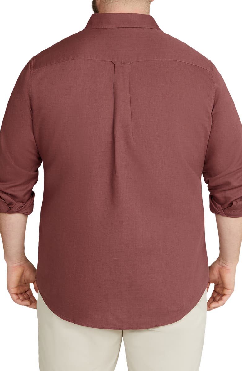 Johnny Bigg Anders Linen & Cotton Button-Up Shirt, Alternate, color,