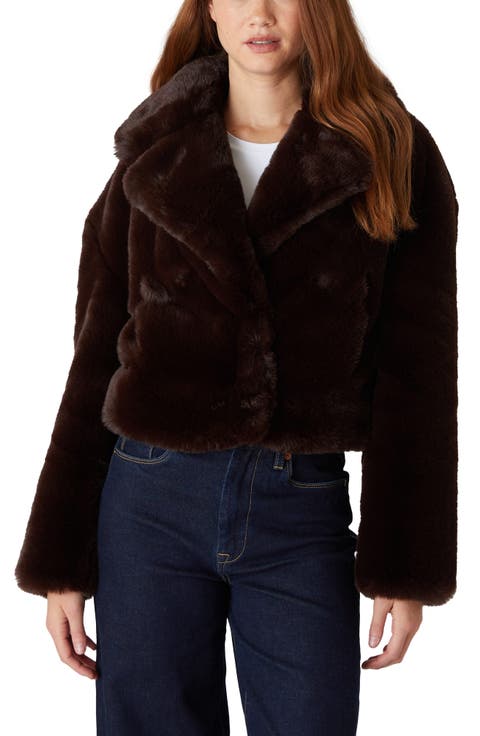 Crop Faux Fur Jacket