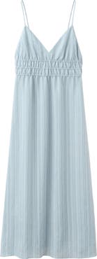 MANGO Striped Gathered Dress