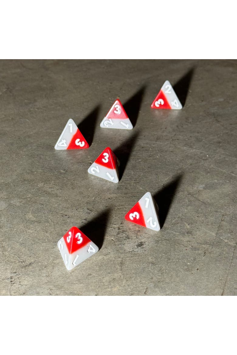 Triangle Agency Dice Set, Alternate, color, Multicolored