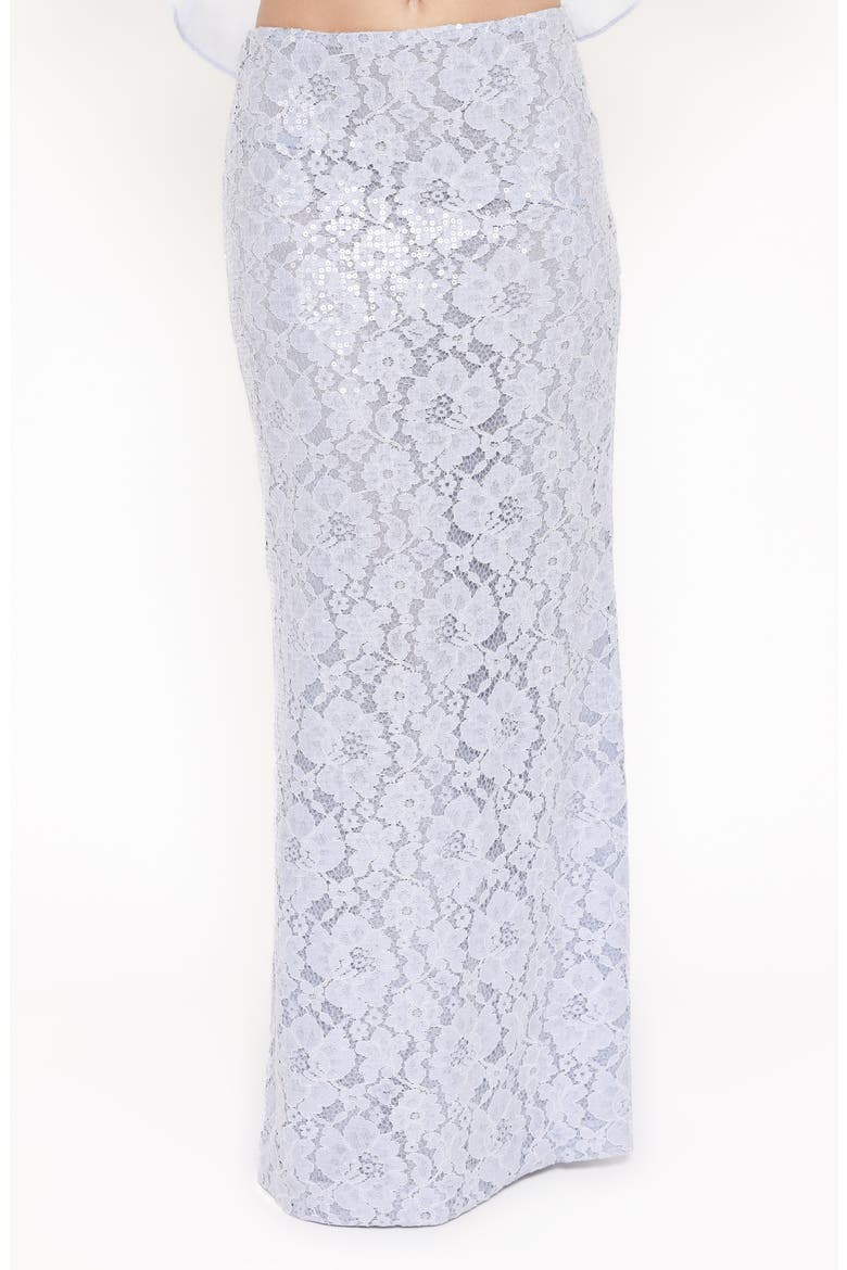 Jennings Lace Maxi Skirt, Main, color, BLUE SEQUIN