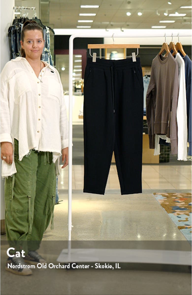 Soft Scuba Knit Liftoff Drawstring Ankle Pants, sales video thumbnail