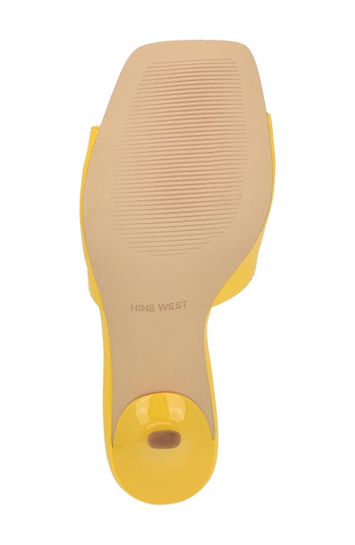 Nine West Disko High Heel Sandal In Yellow