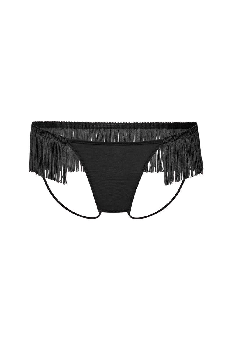 Cece Cheeky Panties, Alternate, color, Black