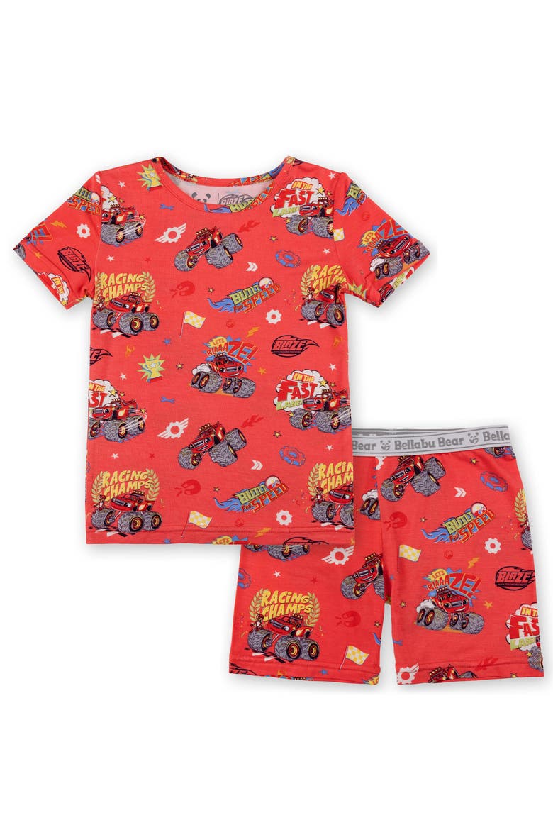 Blaze and the Monster Machines Racing Champs Kids 2-Piece Short Sleeve & Shorts Pajama Set, Main, color, Blaze Racing: Racing Champs