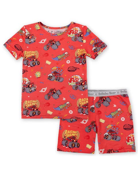 Blaze and the Monster Machines Racing Champs Kids 2-Piece Short Sleeve & Shorts Pajama Set