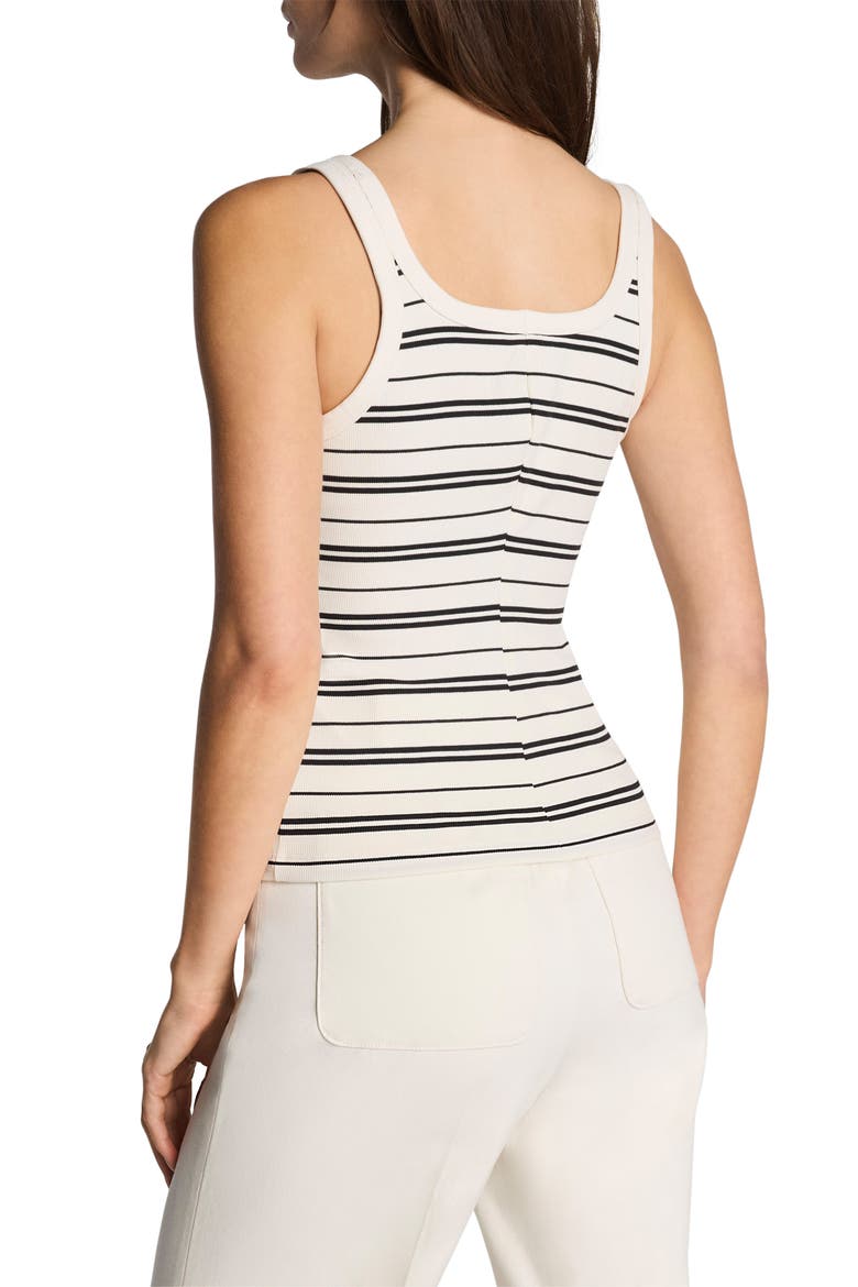 Striped Scoop Neck Tank, Alternate, color, LINEN/ CLASSIC BLACK STRIPE