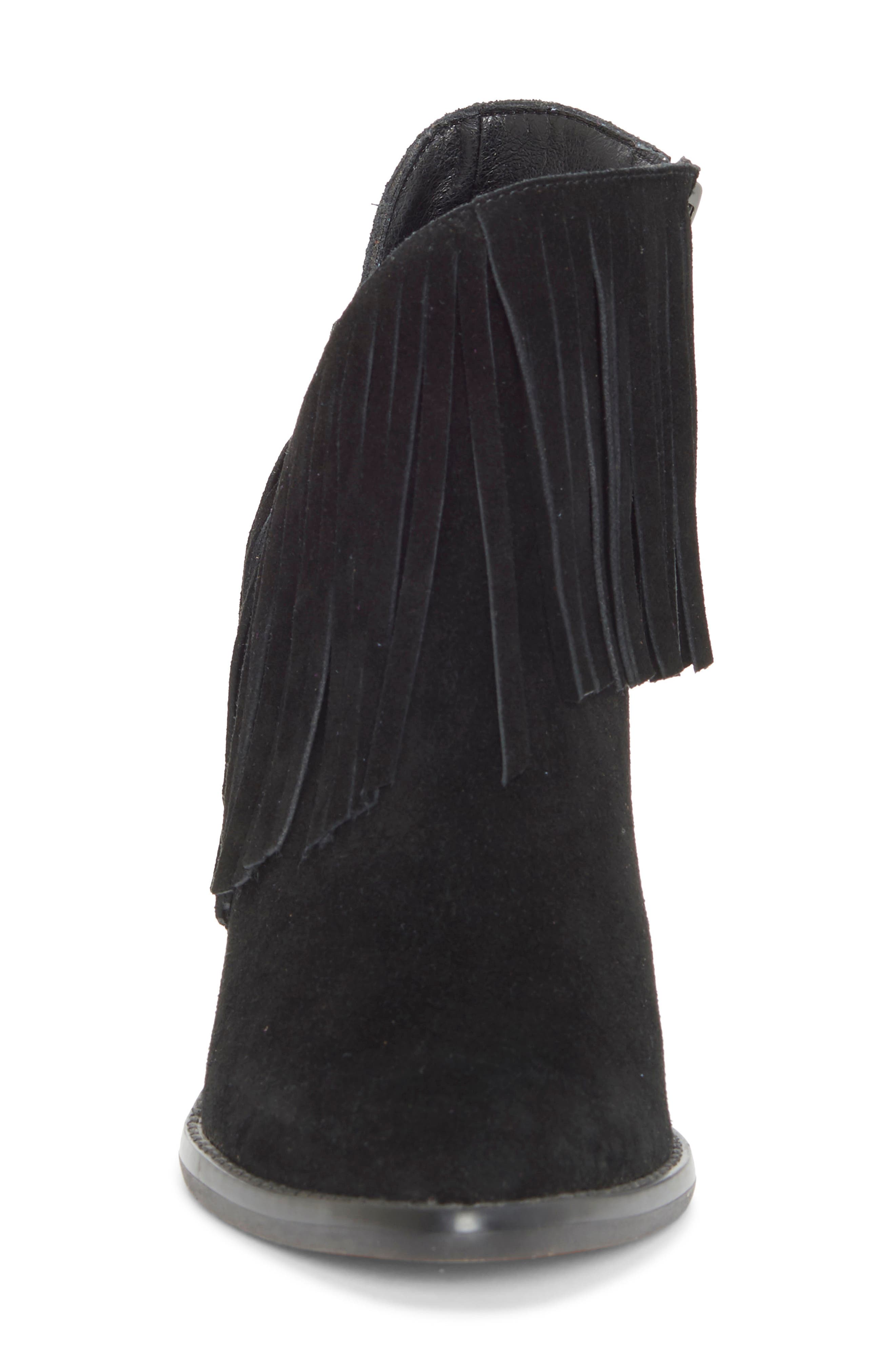 Jewles Fringe Bootie, Alternate, color, BLACK/ BLACK FAUX LEATHER
