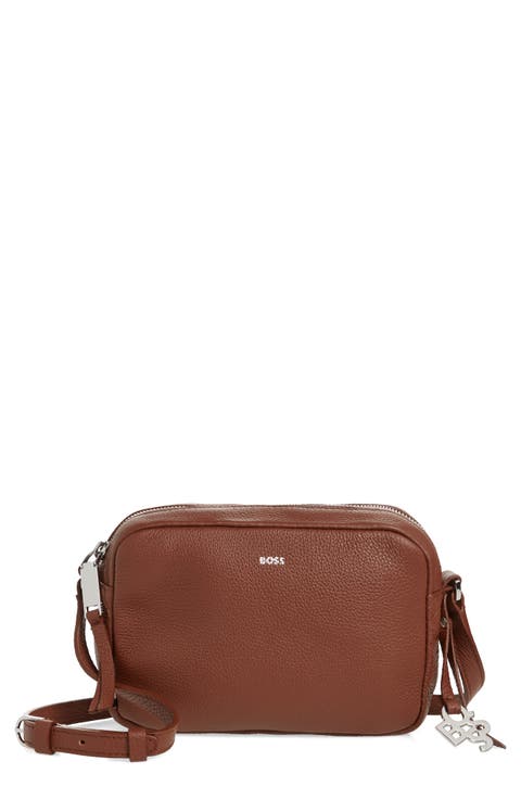 Scarlet Leather Crossbody Bag