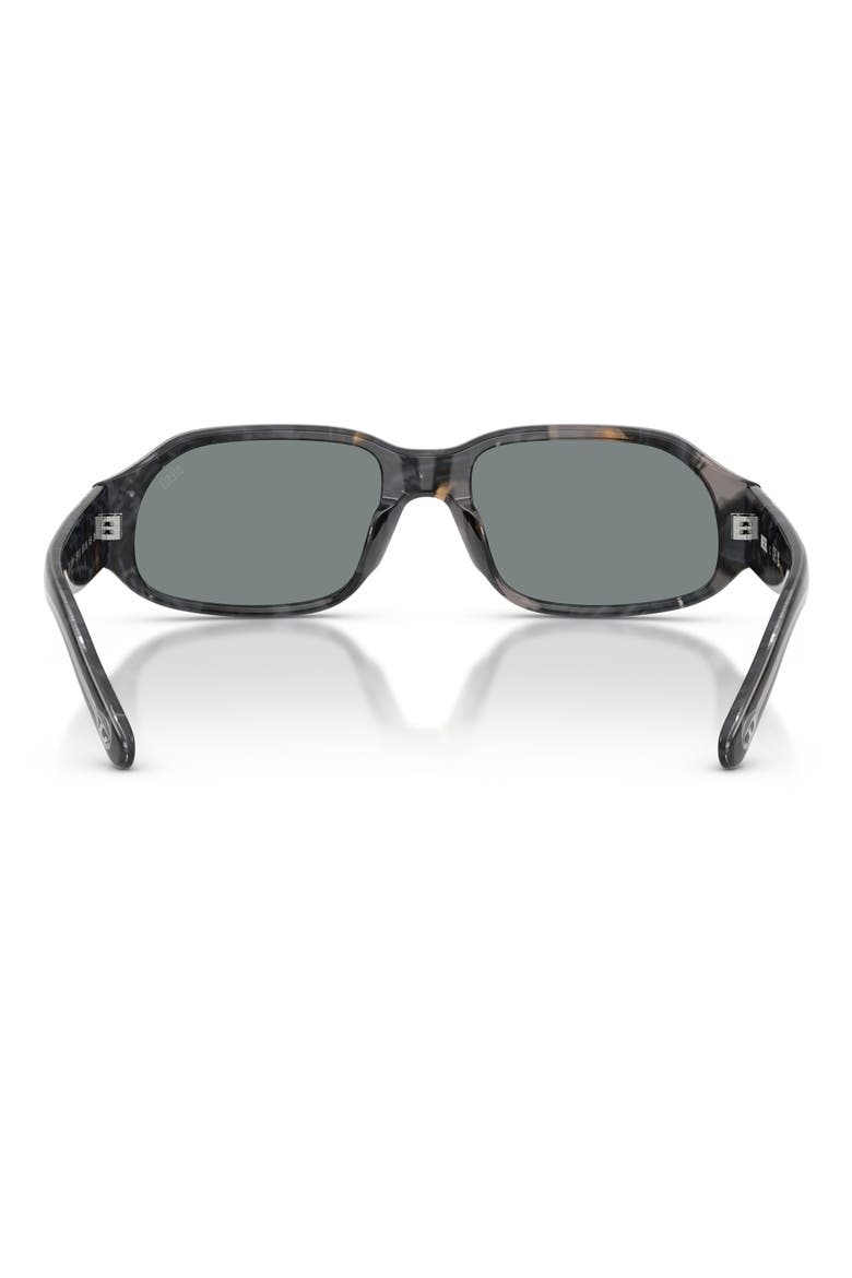 55mm Rectangular Sunglasses, Alternate, color, BROWN/ GREY HAVANA / GREY