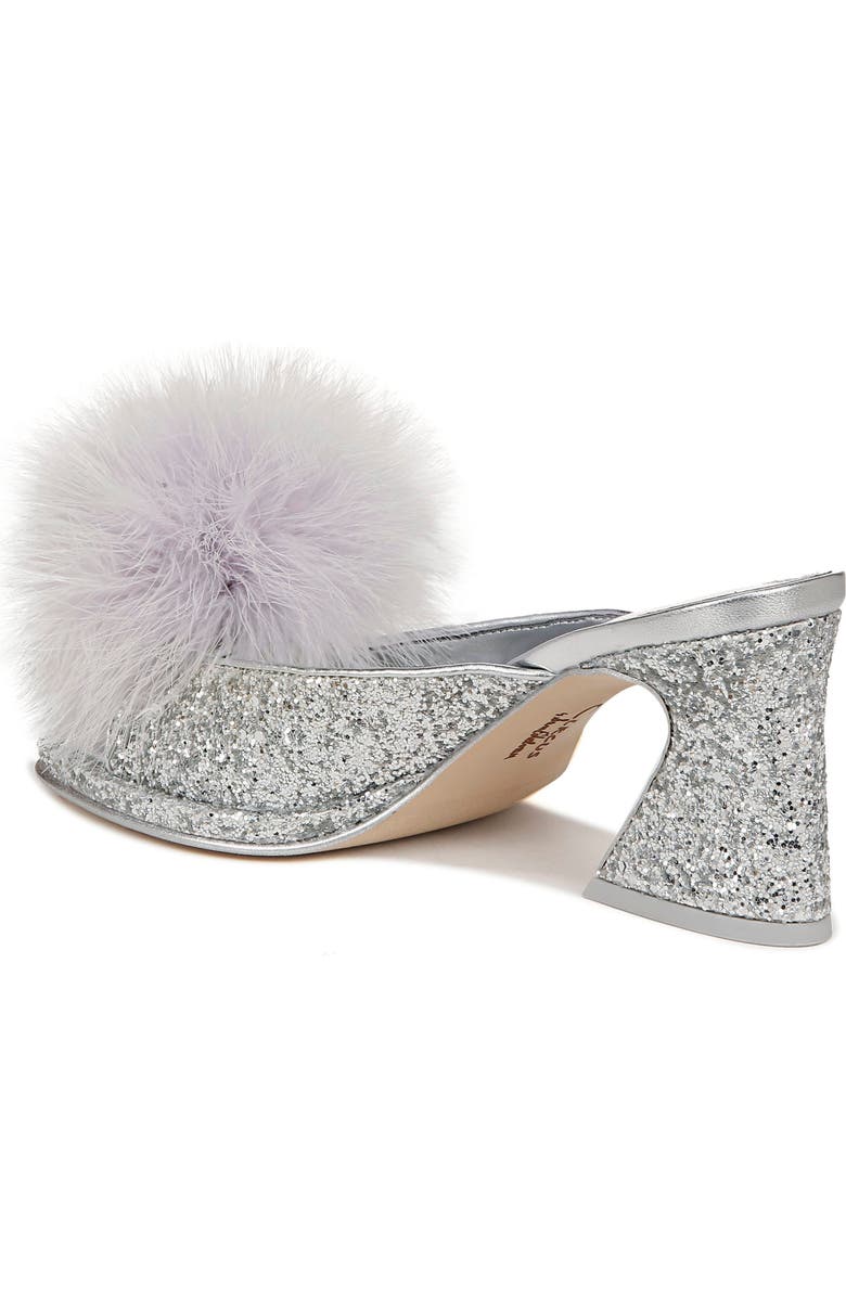 Circus NY by Sam Edelman Hadie Feather Fluff Glitter Mule, Alternate, color,