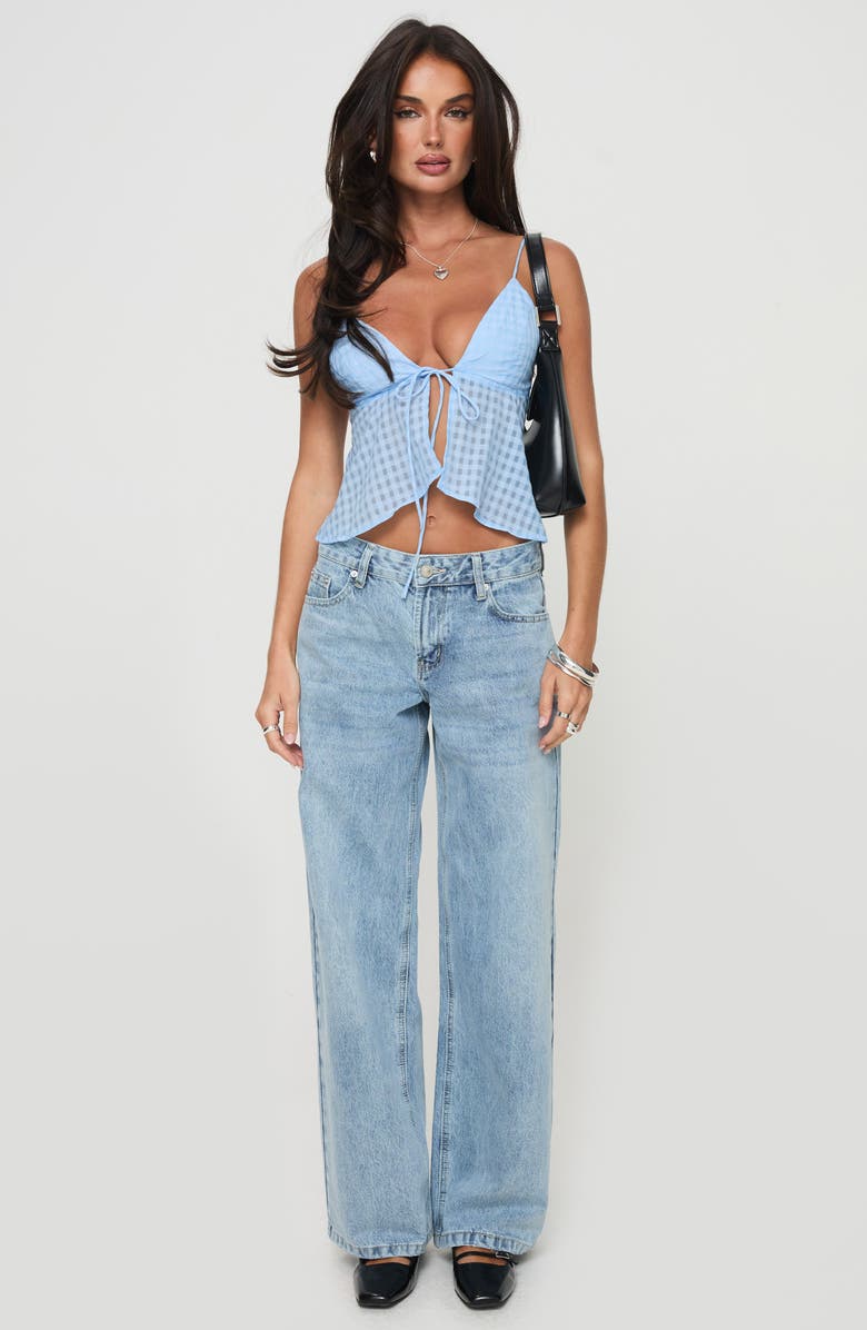 Princess Polly Elizaveta Tie Front Camisole, Alternate, color, 