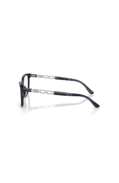 Michael Kors 54mm Rectangle Optical Glasses In Blue