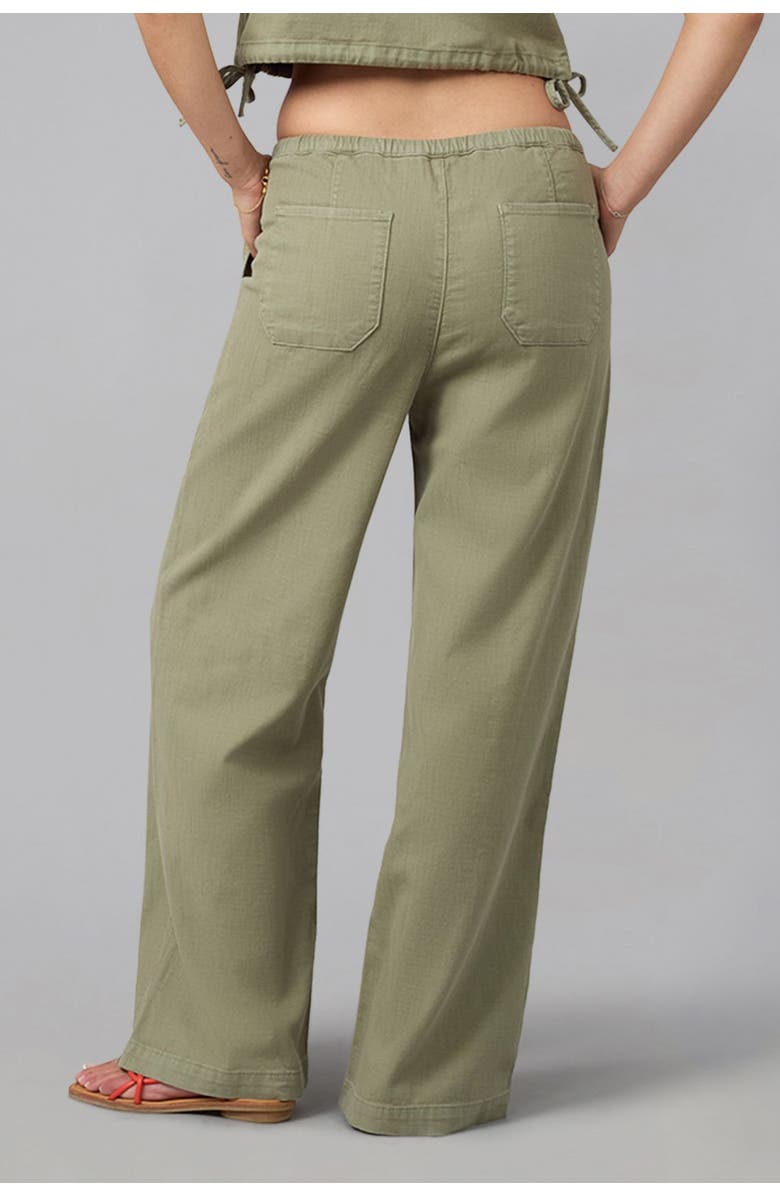 Lola Denim Remy Mid Rise Wide Leg Jeans, Alternate, color, Worn Sage