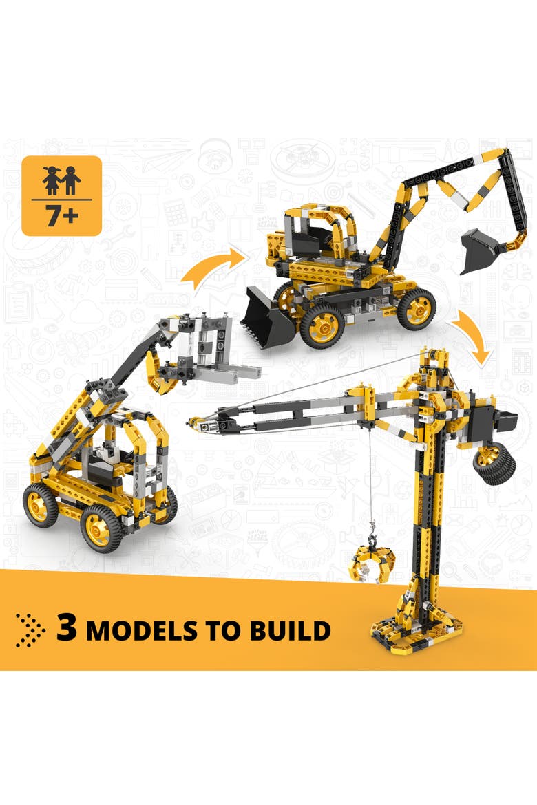 Creative Builder 3 In 1 Tall Crane Motor Powered Model Brick Set, Alternate, color, Multicolored