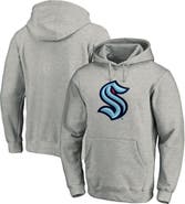 FANATICS Men's Fanatics Branded Heathered Gray Seattle Kraken Big & Tall Primary Logo Pullover Hoodie